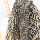 FENDI Hand Bag Rattan Brown Gold Auth ka098-19