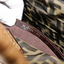 FENDI Hand Bag Rattan Brown Gold Auth ka098-12