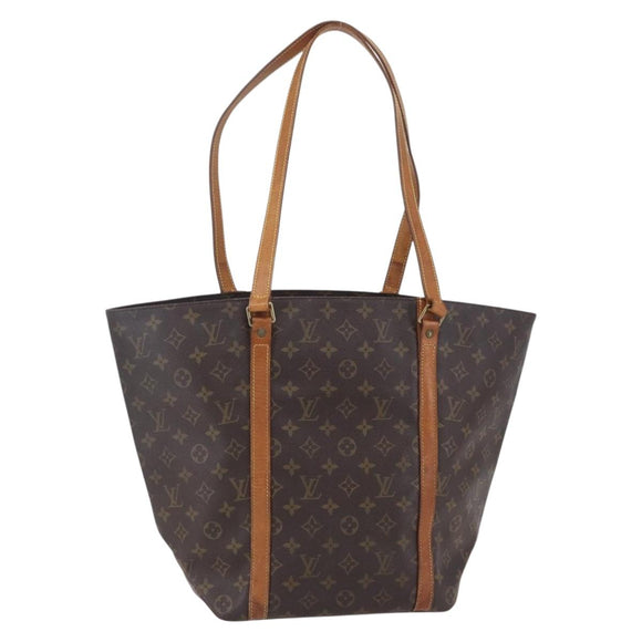 LOUIS VUITTON Monogram Sac Shopping Tote Bag M51108 LV Auth ka100