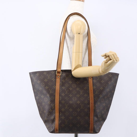 LOUIS VUITTON Monogram Sac Shopping Tote Bag M51108 LV Auth ka100