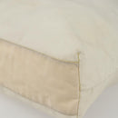 PRADA Tote Bag Nylon White Silver Auth ka1005-9