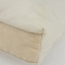 PRADA Tote Bag Nylon White Silver Auth ka1005-15