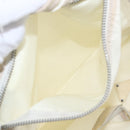 PRADA Tote Bag Nylon White Silver Auth ka1005-21