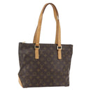 LOUIS VUITTON Monogram Cabas Piano Tote Bag M51148 LV Auth ka1007-1