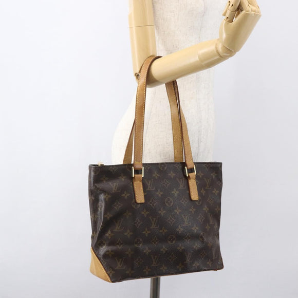 LOUIS VUITTON Monogram Cabas Piano Tote Bag M51148 LV Auth ka1007
