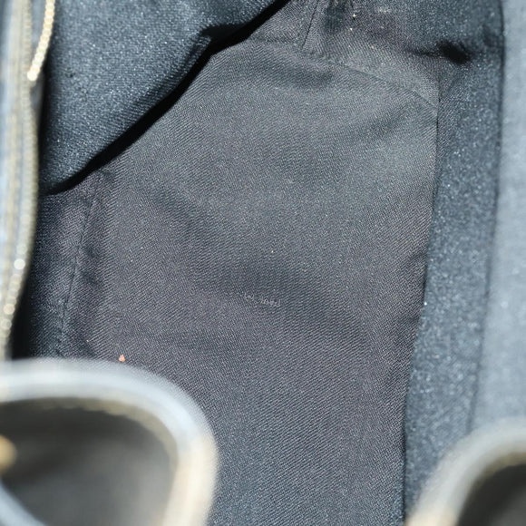 FENDI Pecan Canvas Backpack PVC Brown Black gold Auth ka1008