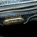 FENDI Pecan Canvas Backpack PVC Brown Black gold Auth ka1008-23