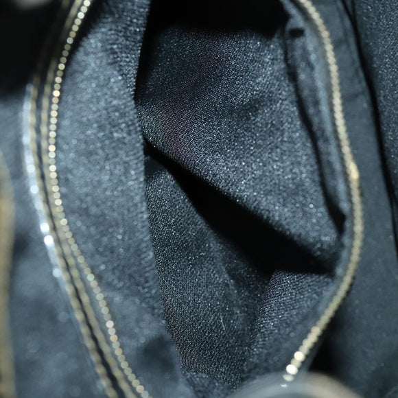 FENDI Pecan Canvas Backpack PVC Brown Black gold Auth ka1008