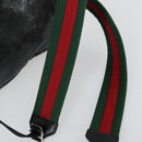 GUCCI GG Implementation Web Sherry Line Backpack Black Silver 347984 Auth ka1009-15