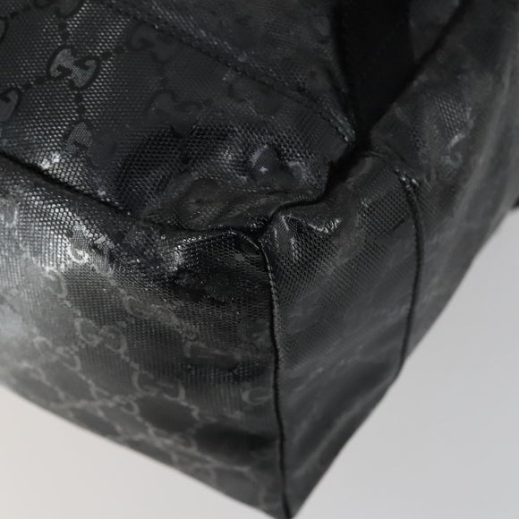 GUCCI GG Implementation Web Sherry Line Backpack Black Silver 347984 Auth ka1009