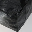 GUCCI GG Implementation Web Sherry Line Backpack Black Silver 347984 Auth ka1009-18