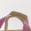 PRADA Tote Bag Canvas Beige Silver Auth ka101-14