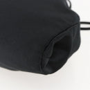 PRADA Purse Hand Bag Satin Black Auth ka1010-13