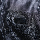 PRADA Purse Hand Bag Satin Black Auth ka1010-15