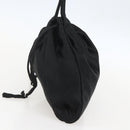 PRADA Purse Hand Bag Satin Black Auth ka1010-4