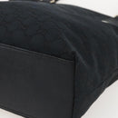 GUCCI GG Canvas Tote Bag Black Gold 153009 Auth ka1012-10