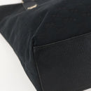GUCCI GG Canvas Tote Bag Black Gold 153009 Auth ka1012-11