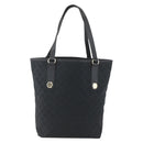 GUCCI GG Canvas Tote Bag Black Gold 153009 Auth ka1012-2