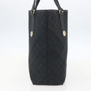 GUCCI GG Canvas Tote Bag Black Gold 153009 Auth ka1012-5