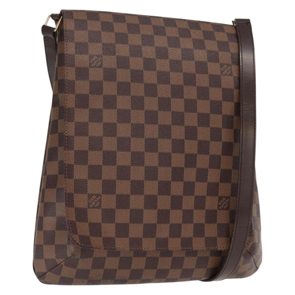 LOUIS VUITTON Damier Ebene Musette Shoulder Bag N51302 LV Auth ka1013