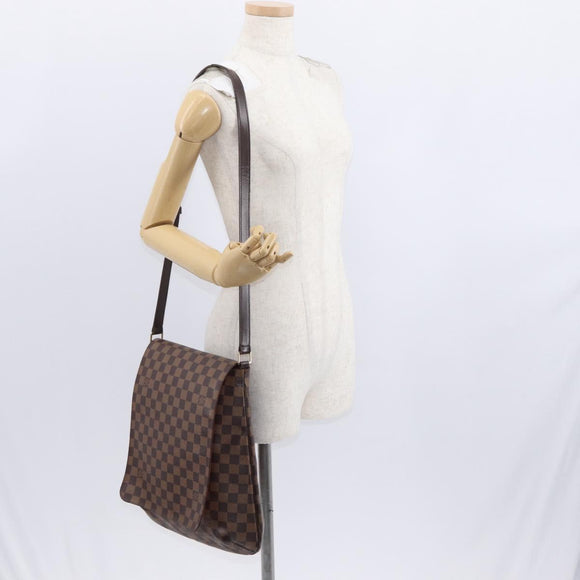 LOUIS VUITTON Damier Ebene Musette Shoulder Bag N51302 LV Auth ka1013
