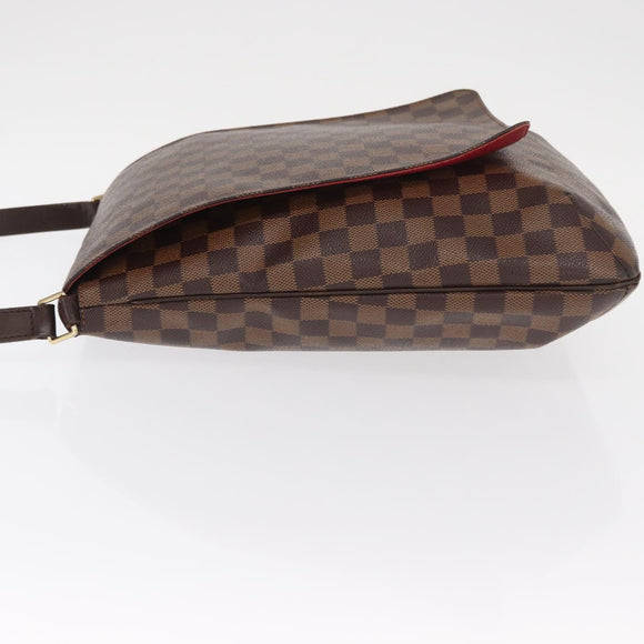 LOUIS VUITTON Damier Ebene Musette Shoulder Bag N51302 LV Auth ka1013