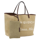 GIVENCHY Tote Bag Canvas Beige Auth ka1015-1