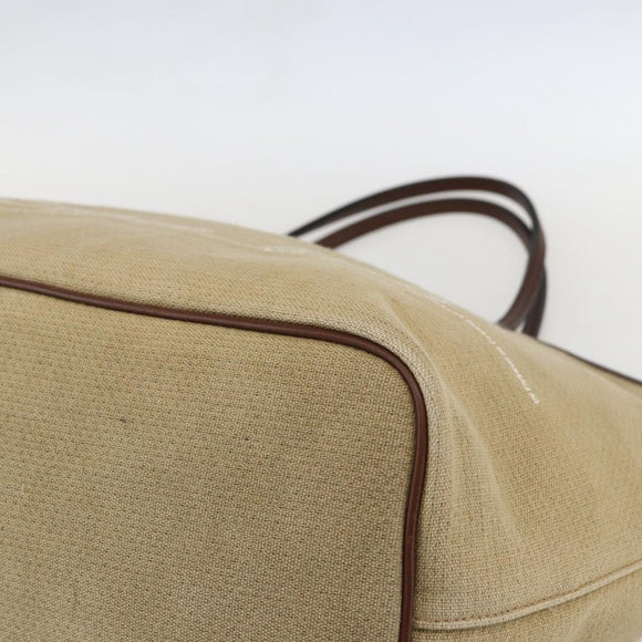 GIVENCHY Tote Bag Canvas Beige Auth ka1015