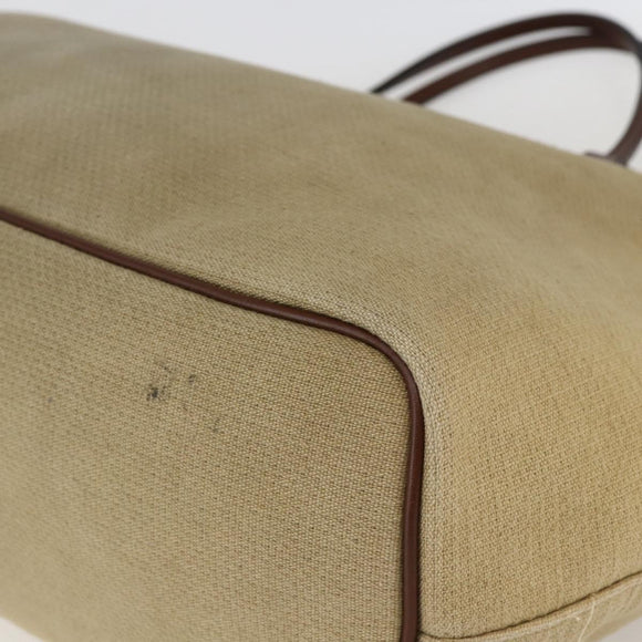GIVENCHY Tote Bag Canvas Beige Auth ka1015