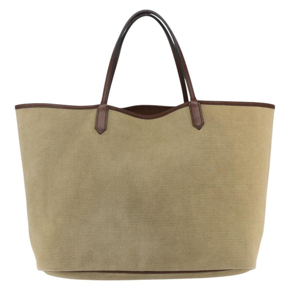GIVENCHY Tote Bag Canvas Beige Auth ka1015