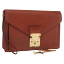 LOUIS VUITTON Epi Serie Dragonne Hand Bag Brown M52618 LV Auth ka1017-1