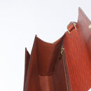 LOUIS VUITTON Epi Serie Dragonne Hand Bag Brown M52618 LV Auth ka1017-21