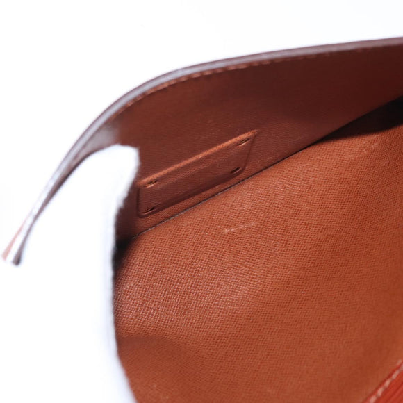 LOUIS VUITTON Epi Serie Dragonne Hand Bag Brown M52618 LV Auth ka1017