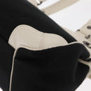 BURBERRY Blue Label Hand Bag Canvas Black Auth ka1019-16