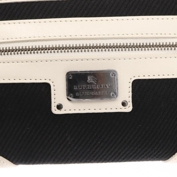 BURBERRY Blue Label Handtas Canvas Zwart Auth ka1019