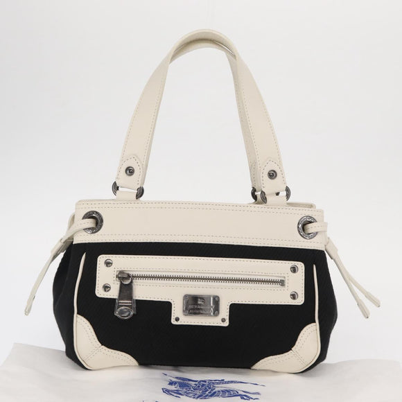 BURBERRY Blue Label Handtas Canvas Zwart Auth ka1019