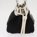 BURBERRY Blue Label Handtas Canvas Zwart Auth ka1019-4