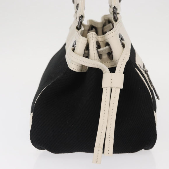 BURBERRY Blue Label Handtas Canvas Zwart Auth ka1019