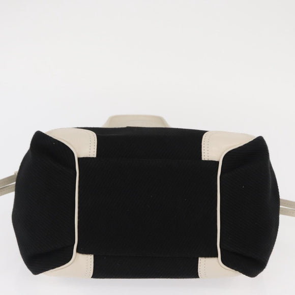 BURBERRY Blue Label Hand Bag Canvas Black Auth ka1019