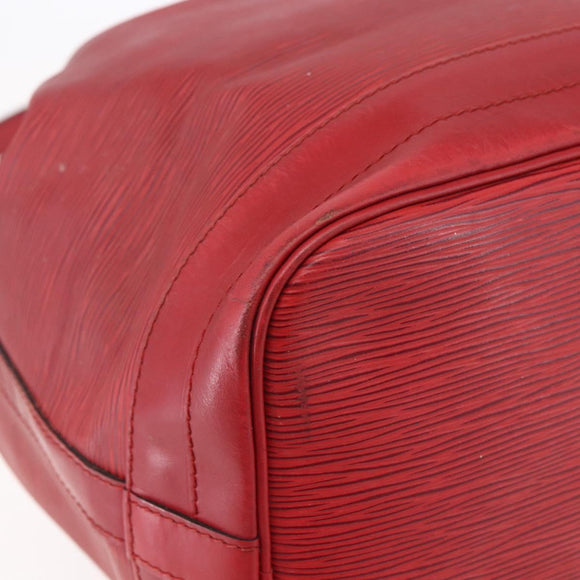 LOUIS VUITTON Epi Noe Shoulder Bag Red M44007 LV Auth ka102