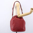 LOUIS VUITTON Epi Noe Shoulder Bag Red M44007 LV Auth ka102-20
