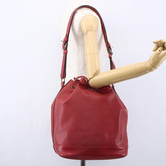 LOUIS VUITTON Epi Noe Shoulder Bag Red M44007 LV Auth ka102