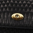 BALLY Hand Bag Leather Black Gold Auth ka1020-14