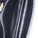 BALLY Hand Bag Leather Black Gold Auth ka1020-17