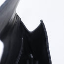 BALLY Hand Bag Leather Black Gold Auth ka1020-18