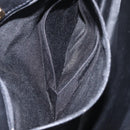 BALLY Hand Bag Leather Black Gold Auth ka1020-21