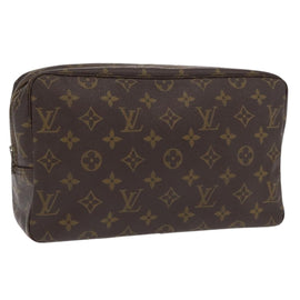LOUIS VUITTON Monogram Trousse Toilette 28 Clutch Bag M47522 LV Auth ka1021