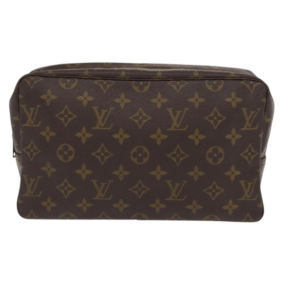 LOUIS VUITTON Monogram Trousse Toilette 28 Clutch Bag M47522 LV Auth ka1021