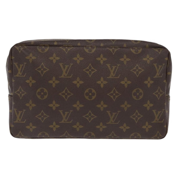 LOUIS VUITTON Monogram Trousse Toilette 28 Clutch Bag M47522 LV Auth ka1021