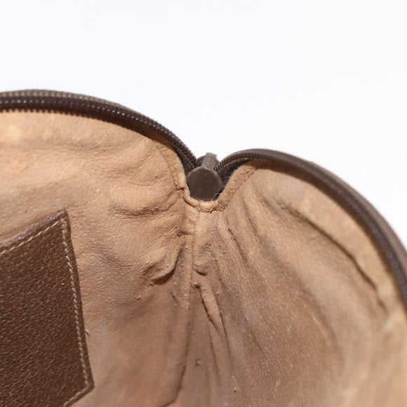 GUCCI GG Supreme Web Sherry Line Bag PVC Beige Gold 904 02 047 Auth ka1026